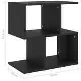  Noćni ormarić crni 50 x 30 x 51,5 cm od konstruiranog drva | shoptok.hr