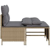  4-dijelni set vrtnih sofa s jastucima bež od poliratana | shoptok.hr