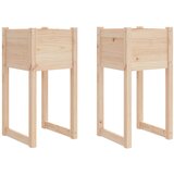 vidaXL Visoka greda 2 kosa 40x40x81 cm trdna borovina, (20758442) Cene