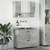 vidaXL Set namještaja za kupaonicu 2 pcs Beton siva 76.5 x 35 x 64 cm | shoptok.hr