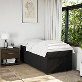  Krevet s oprugama i madracem crni 90x200 cm od tkanine | shoptok.hr