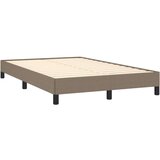 vidaXL Box spring postelja z vzmetnico taupe 120x190 cm blago, (21111889) Cene
