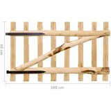  Jednostruka vrata za ogradu od drva lješnjaka 100 x 60 cm | shoptok.hr