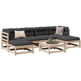 vidaXL 7-dijelni set vrtnih sofa s jastucima od masivne borovine Cijene