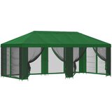 Paviljon s bočnim stranama 6 x 3 m Zelena Poliester i čelik 190 | shoptok.hr