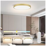  Immax NEO 07312L-LED prigušiva stropna svetiljka SEMPLICI 128W/230V prečnik 100 cm Wi-Fi Tuya zlatna + daljinski upravljač Cene