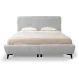 Makamii Svijetlo sivi tapecirani bračni krevet s prostorom za odlaganje s podnicom 180x200 cm Makapu – | shoptok.hr