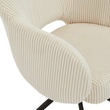 Livetastic Naslanjač Cord, Bež, Vrtljiv | Shoptok.si