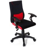 MID.YOU Mladinski Vrtljiv Stol Kiddy Pro Al, Črna, Rdeča | Shoptok.si