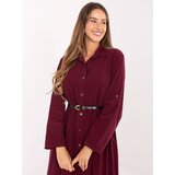 Italy Moda Dress-MI-SK-92400.17-burgundy | Shoptok.si