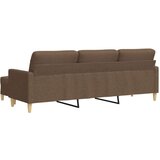  Trosjed s tabureom smeđi 210 cm od tkanine | shoptok.hr