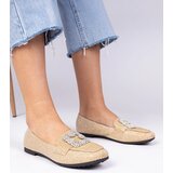 Gemre Golden glitter loafers with rhinestones Sawelia | Shoptok.si
