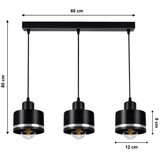  Luster na sajli BODO SILVER 3xE27/60W/230V | Eponuda.com