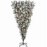  Obrnuto umjetno božićno drvce s granama 150 cm 150 LED lampica | shoptok.hr