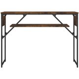  Konzolni stol s policama boja hrasta 105x30x75 cm | shoptok.hr