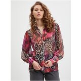 Guess Dark pink Ladies Patterned Shirt Raven - Women | shoptok.hr