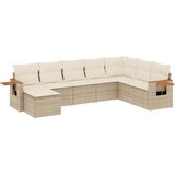  8-dijelni set vrtnih sofa od poliratana s jastucima bež | shoptok.hr
