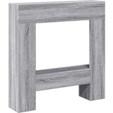 vidaXL Okvir za kamin siva sonoma 81x18x82 cm inženirski les | Shoptok.si