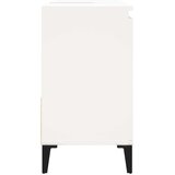 vidaXL Kopalniška omarica bela 65x33x60 cm inženirski les | Shoptok.si