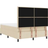 Box Spring Bed z vzmetnico in klopjo krem 140x190 cm Tkanina, (22080982) | Shoptok.si