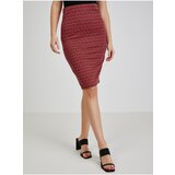 Orsay Red Women's Patterned Pencil Skirt - Ladies Cene