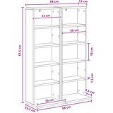 Cd ormar 2 kom. Bijela 33 x 23,5 x 97,5 cm Konstruirano drvo | shoptok.hr
