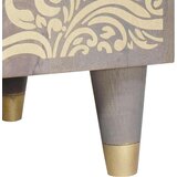 vidaXL Kupaonski ormar Siva 38 x 33 x 58 cm Čvrsto drvo manga | shoptok.hr