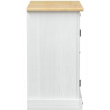 Ormarić za umivaonik Bijelo 73 x 33 x 60 cm Čvrsto borovo drvo | shoptok.hr