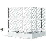  Vrtna saksija 5 pcs Bijeli 120 x 120 x 126 cm Plastika | shoptok.hr