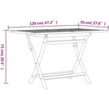  5-dijelni vrtni blagovaonski set od masivne tikovine | shoptok.hr