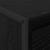 vidaXL Kava Stol Crni hrast 100 x 46 x 40 cm Konstruirano drvo | shoptok.hr