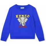 Kenzo Kids Otroški bombažen pulover mornarsko modra barva