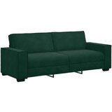  Dvodijelni set sofa s jastucima, tamnozeleni baršun | shoptok.hr