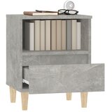  Noćni ormarići 2 kom siva boja betona 40x35x50 cm | shoptok.hr