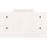  Stojalo za zaslon belo 100x27x15 cm trdna borovina | Shoptok.si