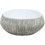 Nadgradni umivaonik sivo-plavi ovalni 59x40x15 cm keramički | shoptok.hr