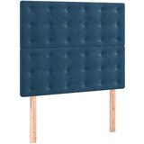 vidaXL Box spring postelja z vzmetnico temno moder 90x190 cm | Shoptok.si