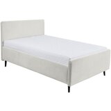 MID.YOU OBLAZINJENA POSTELJA 120 cm x 200 cm , tekstil, leseni material krem barve | Shoptok.si