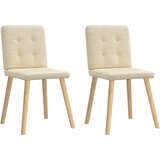 Maison Chic Jedilni stoli - Vzorci stoli 2 kosa krem blago A293, (22031900) | Shoptok.si