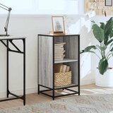 vidaXL Knjižna omara siva sonoma 40x35x76 cm cm inženirski les | Shoptok.si