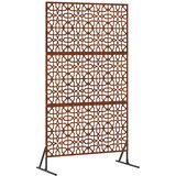  Zaslon za privatnost 100 x 50 x 180 cm Otporni čelik Rđa | shoptok.hr