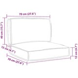  Set jastučića za palete Set od 2 Antracit Poliester | shoptok.hr