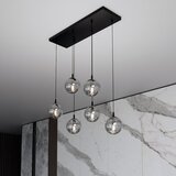  Visilica na sajli COSMO 6xE14/10W/230V crna/siva | Eponuda.com