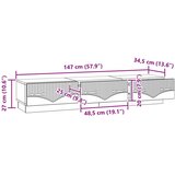 TV omarica Siva Sonoma 147 x 34,5 x 27 cm Inženirski les, (5000210235) | Shoptok.si