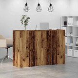  Sprejemna miza starinski les 155x50x103,5 cm inženirski les | Shoptok.si