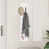 vidaXL Nadwyčajna obešalnik za plašče Bela 20 x 1.5 x 100 cm | Shoptok.si
