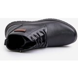 EVENTO PE1 Men's Insulated Zippered Lace-Up Boots Black Hlimena | Eponuda.ba