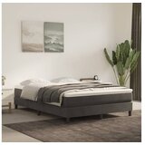  Vzmetnica z žepkasto vzmetjo temno siva 140x200x20 cm žamet | Shoptok.si