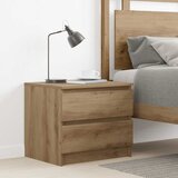 Maison Chic Noćni ormarić Artisan hrast 50x40x43,5 | shoptok.hr