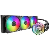 Komplet za tekočinsko hlajenje AIO Liquid Liquid 360 Atmos, 360mm, ARGB, črn